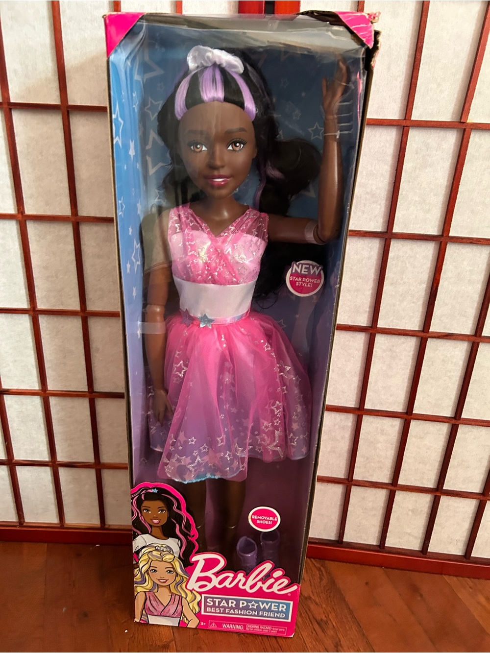 Barbie Pink Star Power Fashion Doll with Purple Hair Accents